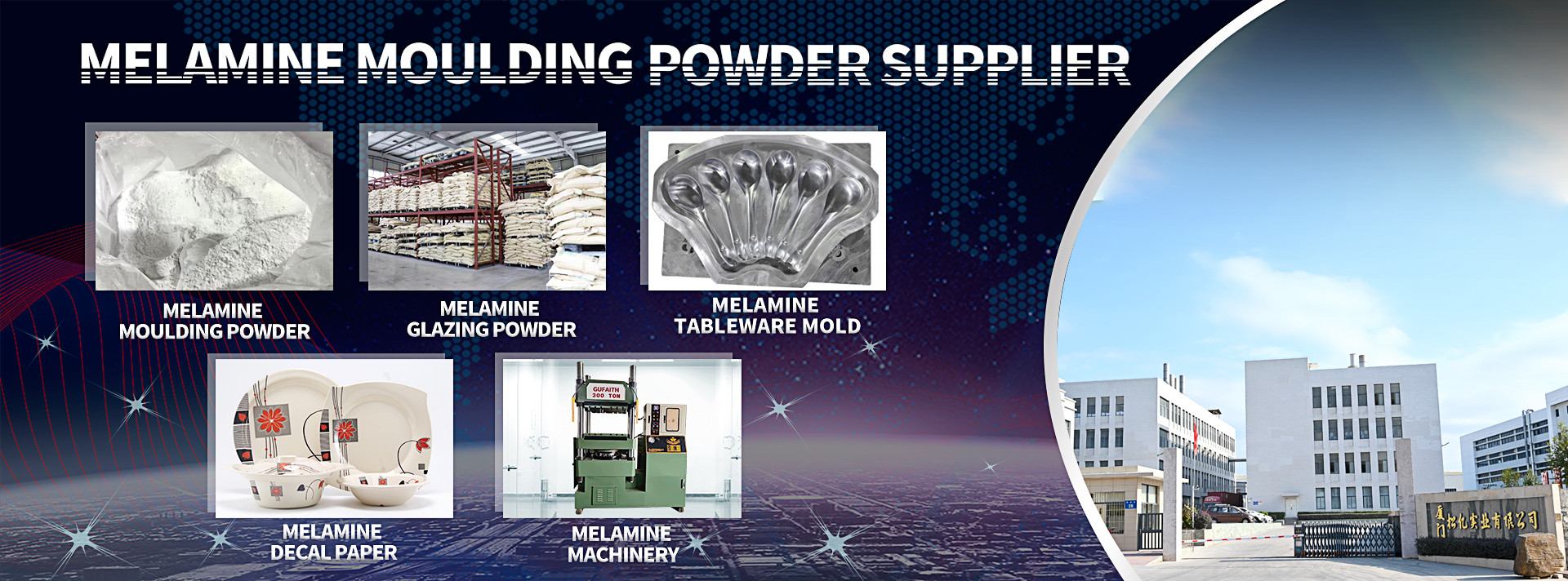 qualité Matière première de mélamine Usine