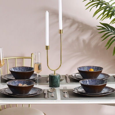 12 pièces Partie Melamine Tableware ensemble Résistance à la chaleur