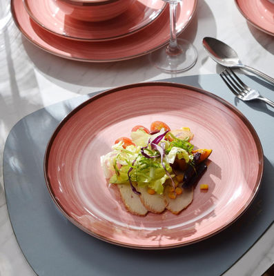 12 pièces d' assiettes en mélamine, assiettes et bols pour 4 personnes.