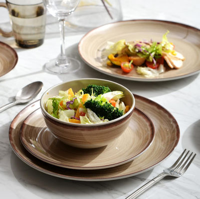 Plaques de couleur brune Melamine sélectionnée sans copeaux ronde