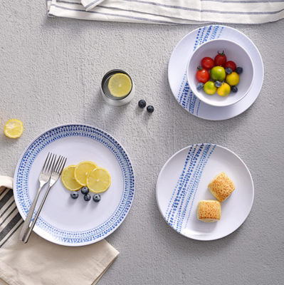 12 pièces de récipients rustiques en mélamine