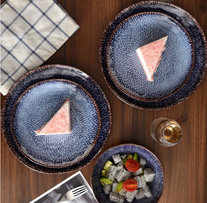 Ensemble de vaisselle en mélamine ronde sans BPA résistant aux copeaux durable