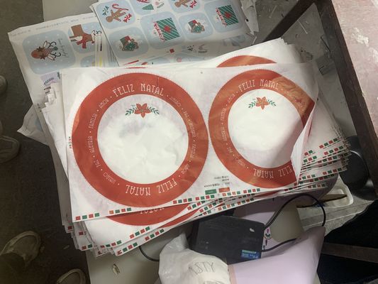 Papier décalé en mélamine personnalisé pour ustensiles de table de différentes formes