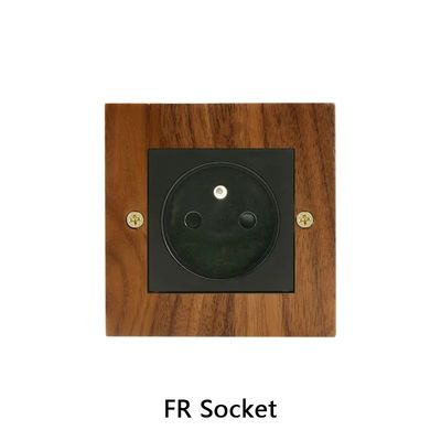 Module Wifi pratique Panneau d'interrupteur en bois massif 10A 16A 110v-250v 86*86mm