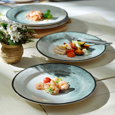 gufaith Plaques de mélamine, assiettes pour 6 personnes, assiettes de mélamine pour 6 personnes, assiettes pour dîner en plein air, assiettes de mélamine, assiette