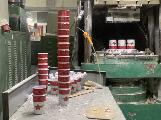 Machine automatique de fabrication de mélamine pour les gobelets de mélamine à 100% de poudre de mélamine 200 tonnes de compression de mélamine